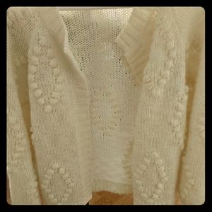 Oversized Bobble Stitch Cardigan.